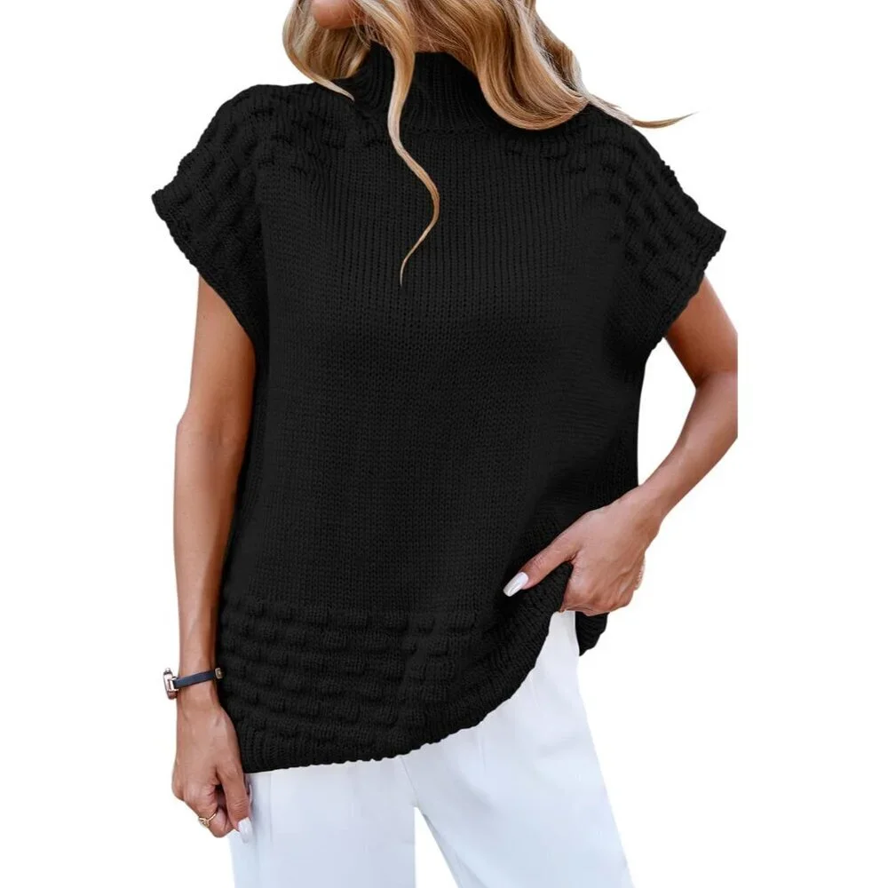 Women's Oversized Sweater Vest Acrylic Small Fall Casual Office Trendy